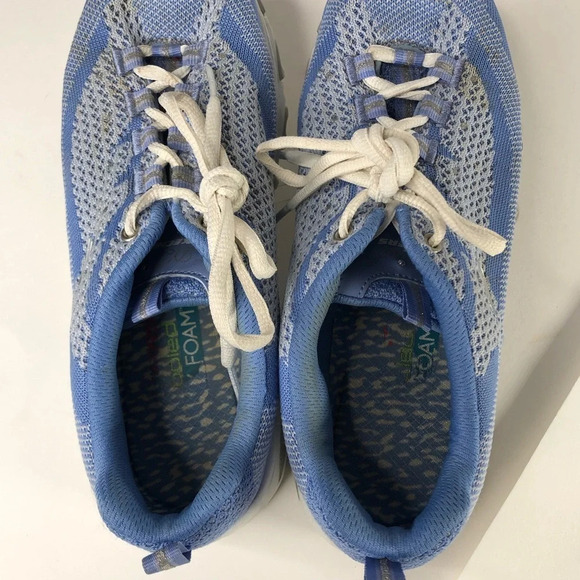 Skechers D’Lites athlete shoes.  Size 7 blue/white - Picture 4 of 6